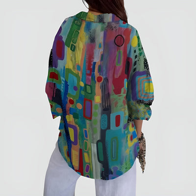 Agnes™ | Blusa con Estampado Geométrico