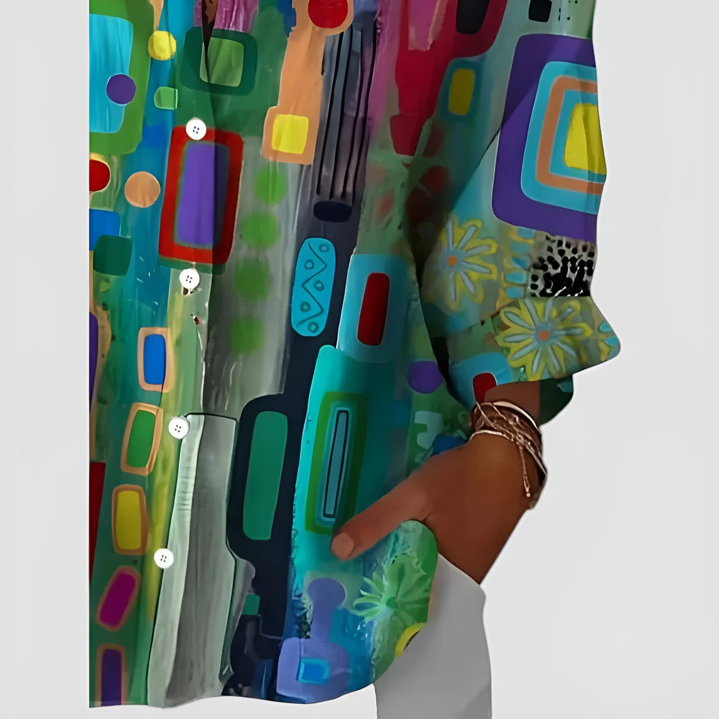 Agnes™ | Blusa con Estampado Geométrico