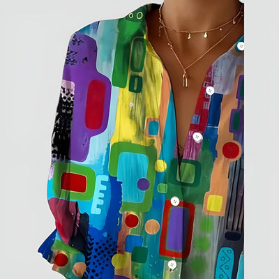 Agnes™ | Blusa con Estampado Geométrico