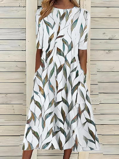 Sanna™ | Vestido Midi Floral con Aire Costero