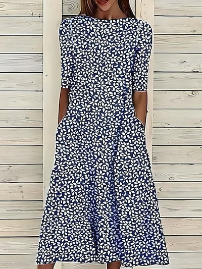 Sanna™ | Vestido Midi Floral con Aire Costero